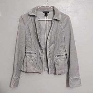 White House Black Market Women's Grey Jacket